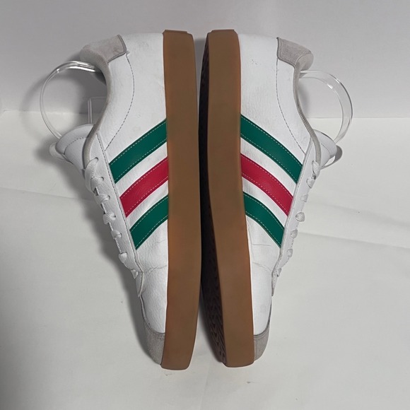 Adidas‎ Sneakers Gum Sole Mens 12 Red Green Stripes Casual Shoes - Picture 4 of 16